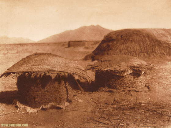 "Pima granaries" - Pima, by Edward S. Curtis from The North American Indian Volume 2