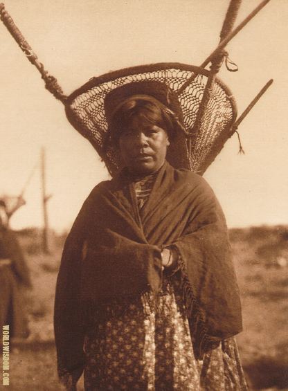 "Kiho carrier" - Qahatika, by Edward S. Curtis from The North American Indian Volume 2