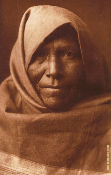 "Papago matron" - Papago, by Edward S. Curtis from The North American Indian Volume 2