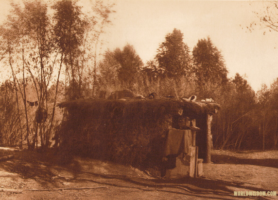 "A Yuma home" - Yuma, by Edward S. Curtis from The North American Indian Volume 2