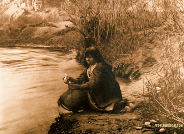 "Getting water" - Havasupai, by Edward S. Curtis from The North American Indian Volume 2