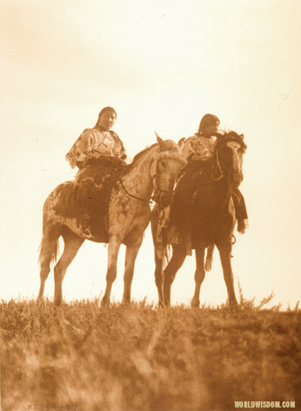 "Ogalala girls - Teton Sioux", by Edward S. Curtis from The North American Indian Volume 3 