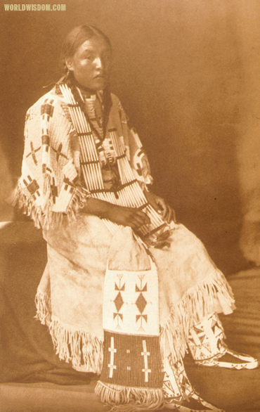 "Sioux girl - Teton Sioux", by Edward S. Curtis from The North American Indian Volume 3 