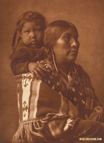 "Apsaroke mother" - Apsaroke, by Edward S. Curtis from The North American Indian Volume 4 