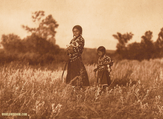 "Playmates" - Apsaroke, by Edward S. Curtis from The North American Indian Volume 4