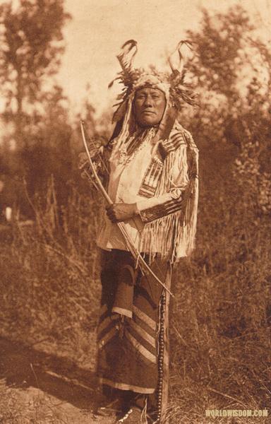 "Long-time Dog" - Hidatsa, by Edward S. Curtis from The North American Indian Volume 4
