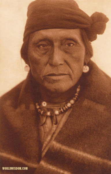 "Holds The Eagle" - Hidatsa, by Edward S. Curtis from The North American Indian Volume 4