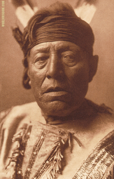 "Good Bear" - Hidatsa, by Edward S. Curtis from The North American Indian Volume 4