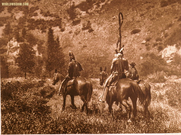"In Black Cañon" - Apsaroke, by Edward S. Curtis from The North American Indian Volume 4 