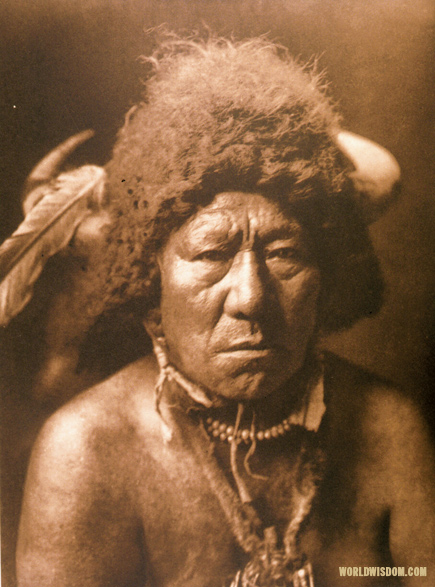 "Bull Neck" - Arikara, by Edward S. Curtis from The North American Indian Volume 5

