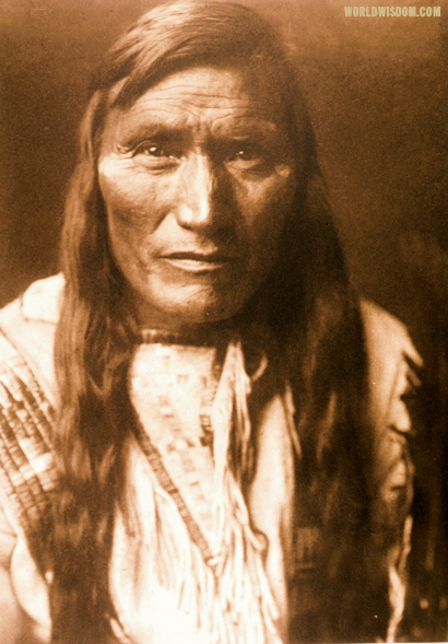 "Head-dress" - Atsina, by Edward S. Curtis from The North American Indian Volume 5
