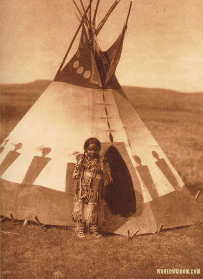 "A child's lodge" - Piegan, by Edward S. Curtis from The North American Indian Volume 6