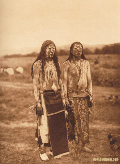 "Sun dance pledgers" - Cheyenne, by Edward S. Curtis from The North American Indian Volume 6
