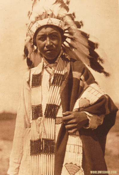 "Arapaho youth" - Arapaho, by Edward S. Curtis from The North American Indian Volume 6