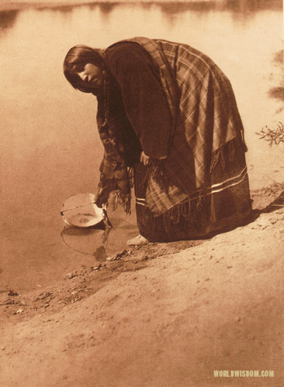"Arapaho water girl" - Arapaho, by Edward S. Curtis from The North American Indian Volume 6