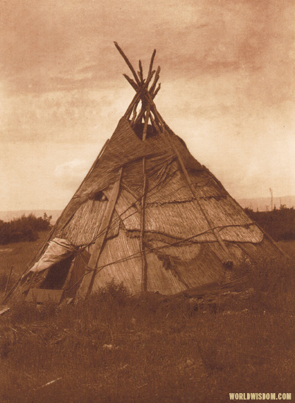 "Mat lodge - Yakima",by Edward S. Curtis from The North American Indian Volume 7