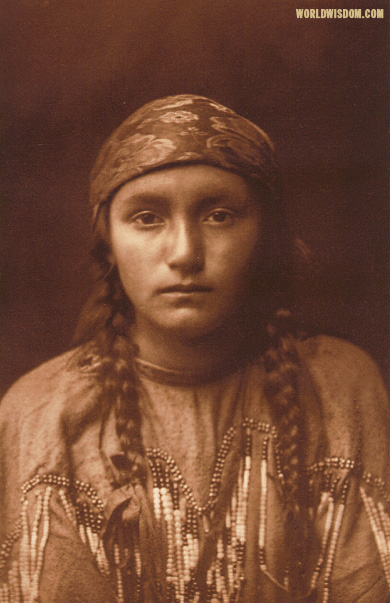 "Kutenai maiden", by Edward S. Curtis from The North American Indian Volume 7

