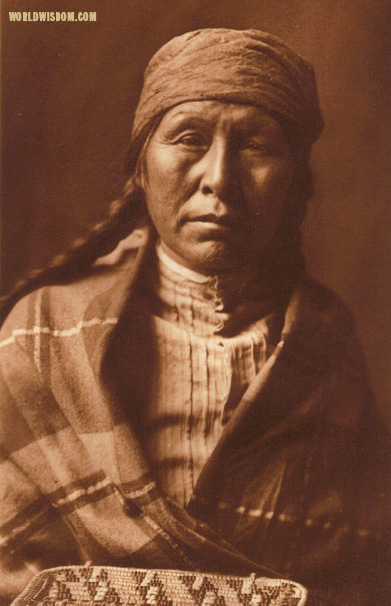 "Typical Spokan woman", by Edward S. Curtis from The North American Indian Volume 7

