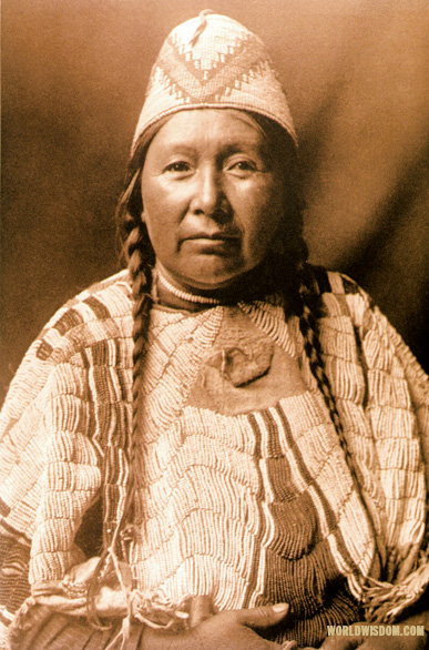 "Wife of Mnainak - Yakima", by Edward S. Curtis from The North American Indian Volume 7

