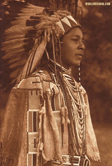 "Youth in holiday costume - Umatilla", by Edward S. Curtis from The North American Indian Volume 8

