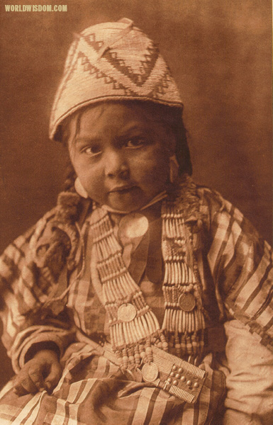 "Wishham child", by Edward S. Curtis from The North American Indian Volume 8

