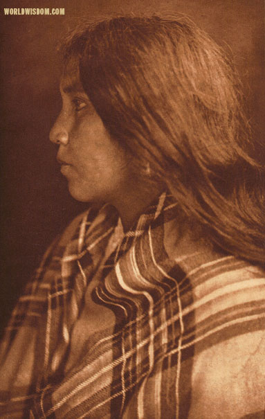 "Quinault girl", by Edward S. Curtis from The North American Indian Volume 9

