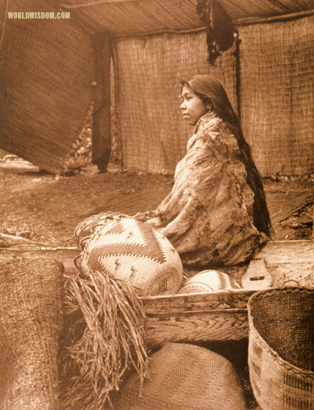 "Chief's daughter" - Skokomish, by Edward S. Curtis from The North American Indian Volume 9

