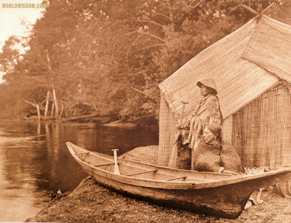 "Fishing camp" - Skokomish, by Edward S. Curtis from The North American Indian Volume 9

