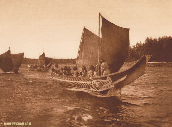 'A fair Breeze - Kwakiutl', by Edward S. Curtis from The North American Indian Volume 10
