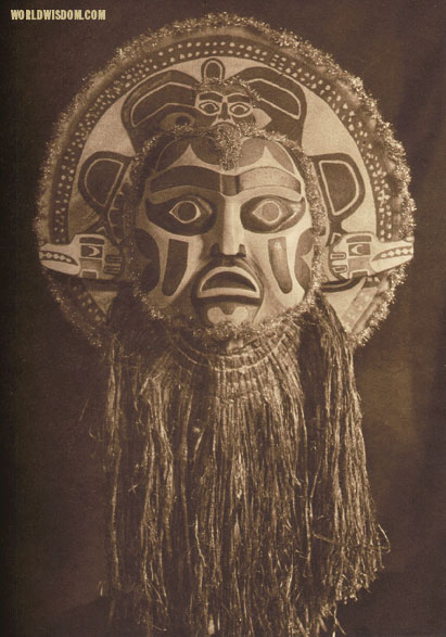 "Dancing Mask - Nootka", by Edward S. Curtis from The North American Indian Volume 11

