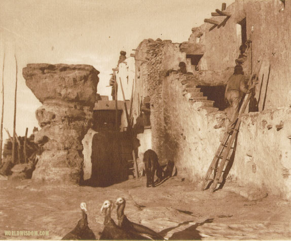 "The plaza at Walpi - Hopi", by Edward S. Curtis from The North American Indian Volume 12

