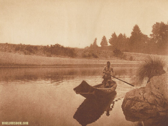 "Hupa fisherman - Hupa", by Edward S. Curtis from The North American Indian Volume 13
