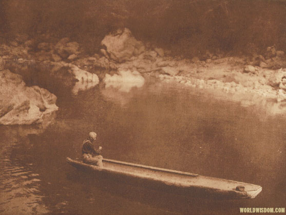 "In the shadow - Yurok", by Edward S. Curtis from The North American Indian Volume 13

