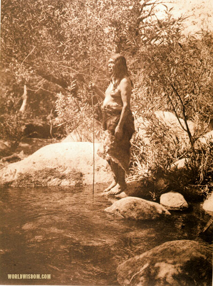 "Fishing-pool" - Miwok, by Edward S. Curtis from The North American Indian Volume 14
