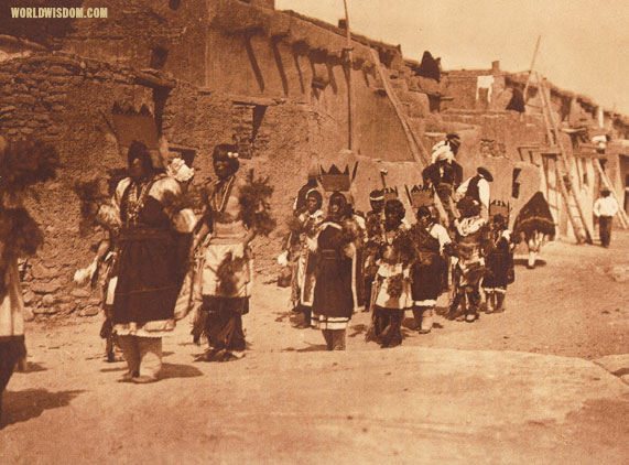 "Fiesta of San Estevan" - Acoma, by Edward S. Curtis from The North American Indian Volume 16
