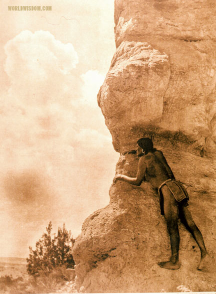 "Sentinel - San Ildefonso", by Edward S. Curtis from The North American Indian Volume 17
