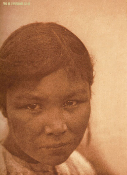 "A Cree girl", by Edward S. Curtis from The North American Indian Volume 18
