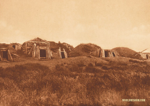 "Hooper Bay homes", by Edward S. Curtis from The North American Indian Volume 20
