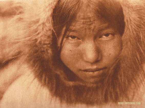 "Diomede girl", by Edward S. Curtis from The North American Indian Volume 20
