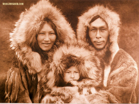 "Family group" - Noatak, by Edward S. Curtis from The North American Indian Volume 20
