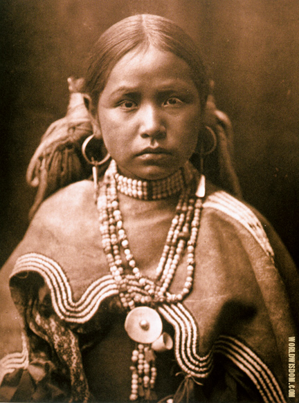 "Jicarilla maiden" - Jicarilla, by Edward S. Curtis from The North American Indian Volume 1